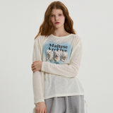 Maltese archive see-through knit