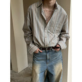 [S/S] マルチストライプオーバーフィットシャツ（3色）