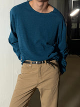[Unisex] Cutting knit long sleeves(4color)