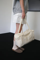 standard duffle bag (cream yellow)