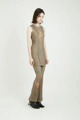 LEAF　KNIT　DRESS