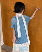 Cloudy Openneck Tee (3colors)