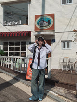 Wayson washing wide denim