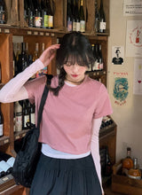 #SL Basic Layered Round T-shirt (2color)