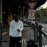 [HFORUS MADE]Forus Knitted pleats U - kneck long sleeves IN IVORY