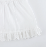April Banding Mini Skirt White