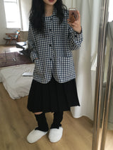 Plaid shirt jacket