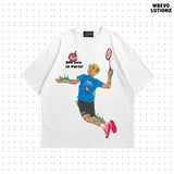 "See You in Paris" Badminton T-shirt(White)