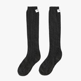 CROCHET LACE KNEE SOCKS (BLACK)
