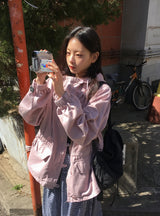 Aine Cotton Washing Crackers Field Jacket