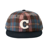 C Logo Check Cap (Brown Check)