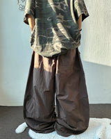 Down Circle Panel Nylon Balloon Pants 3color