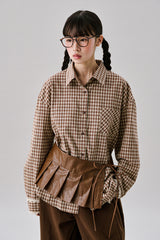 Leather Skirt Belt [Brown]