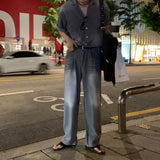 LMN Age Cooling Linen Denim Set-up Pants (3 colors)
