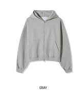 Cloud Overfit Crop Hoodie