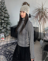 セリンストライプポラーTシャツ