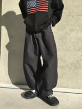 Shane Non-Fade Dart Balloon Denim Pants