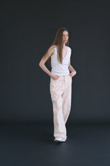 T/T Cotton washed pants (peach)