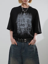 (UNISEX) グランジ 半袖Tシャツ