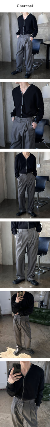 [S/S] Stripe two tuck slacks(2color)