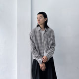 Boxy Check Cropped Shirt