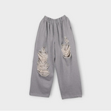 [Unisex] Destroyed banding sweat pants(2color)