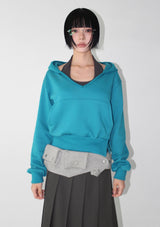 [SET] BUTTON V-HOODIE & HALTER