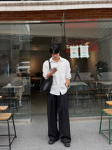 Field balloon two-tuck slacks