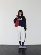リバーシブルポケットバッグ (RED & NAVY)