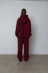 EEERRR Crack logo hoodie (Burgundy)