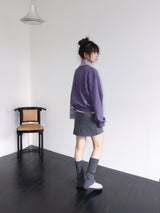 LUCKY SWEATSHIRT (DUST PURPLE)