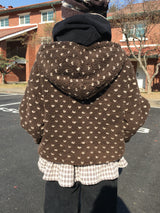 Dotty Pogle Quilted Hooded Zip-Up (3c)