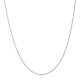 シルバーフラットSリンクチェーン ロジウムメッキ + 925シルバーネックレス N068-01H