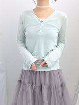 V cut light button t