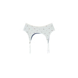 reversible garter belt star flower navy