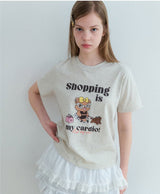 ショッピングベアTシャツ 2color