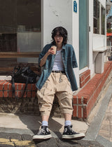 ジェーンダメージハーフデニムシャツ