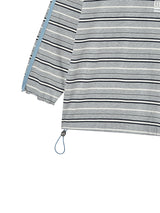 STRING OFF SHOULDER L/S GREY