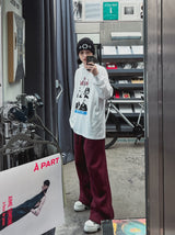 ブルースプリント長袖Tシャツ