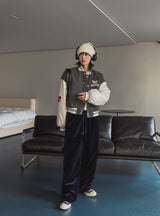 Embler Velvet Track Wide Pants