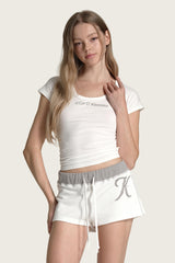 Glow routine ラウンドトップ, White