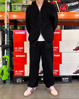 Lesher two-way knit zip-up