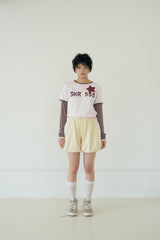 VANILLA TERRY PUMPKIN PANTS (CREAM)