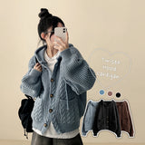 Haru Big Pocket Hooded Knit Cardigan