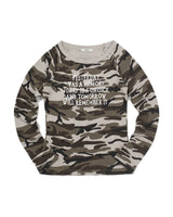 Yesterday ワッフル長袖（CAMO） WOMENS