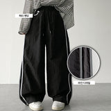 Tyrone two-line nylon wide pants