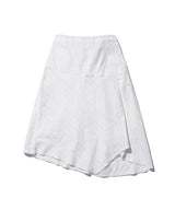 Broderie Asymmetric Skirt - White