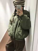 MA-1ハイネックパッデッドフィールドジャケット (2 Colors)