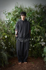 PAISLEY EMB. H-T HOODY (Charcoal)
