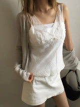 Lace square neck camisole